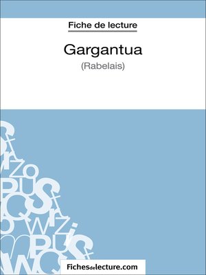 cover image of Gargantua de Rabelais (Fiche de lecture)